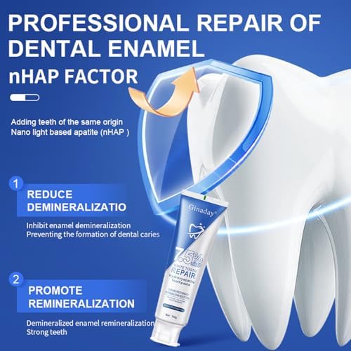 Pasta de Dientes Hydroxyapatite en Paquete de 2 para Protección del Esmalte y Fortalecimiento Dental, Sin Flúor, Sabor Menta Suave, Aliento Fresco - imagen 3