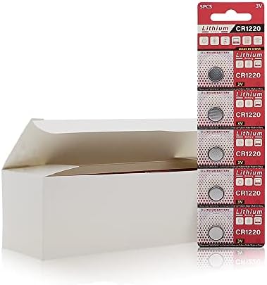 Baterías de botón Cotchear 5pcs CR1220 3V de Litio DL1220 LM1220 ECR1220 para Reloj y Control Remoto - imagen 6