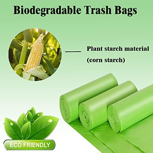 Bolsas de Basura Pequeñas de 1.2 Galones - Bolsas Biodegradables para Reciclaje, Ecológicas, Compostables, Resistentes para Baño, Recámara, Oficina y - imagen 3