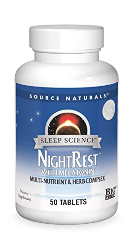 Source Naturals Sleep Science NightRest con Melatonina, Complejo Multi-Nutriente y Hierbas - 50 Tabletas - imagen 3