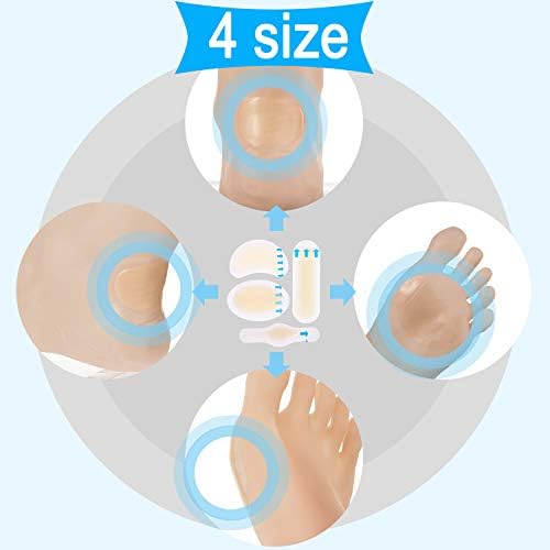 SATINIOR 20 Piezas de Vendajes Hidrocoloides para Ampollas, Almohadillas de Gel Impermeables, Protectores para Talones y Dedos para Prevención de - imagen 3