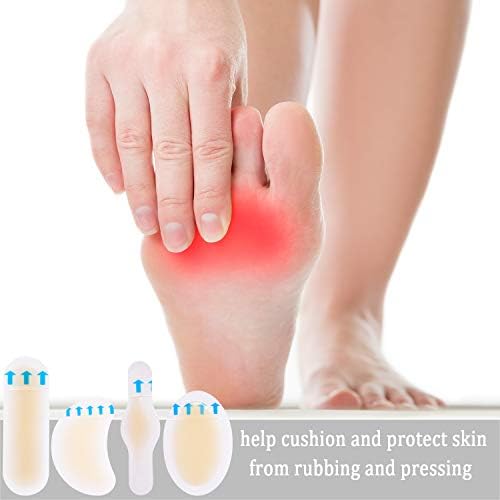 SATINIOR 20 Piezas de Vendajes Hidrocoloides para Ampollas, Almohadillas de Gel Impermeables, Protectores para Talones y Dedos para Prevención de - imagen 4