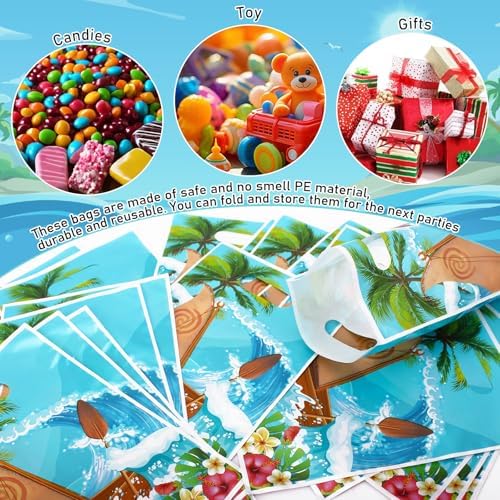SALACOOL 30 Sets de Bolsas de Regalo Hawaianas, Bolsas de Regalo de Caricaturas para Fiestas de Cumpleaños y Luau, Bolsas de Dulces para Decoraciones - imagen 3