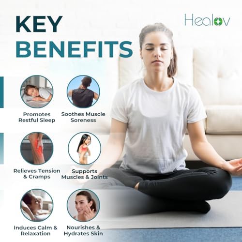 Loción de Magnesio – Crema Suave para Relajación, Mejor Sueño, Salud Muscular y Cuidado de Piernas y Articulaciones – Mantequilla de Lavanda para - imagen 2