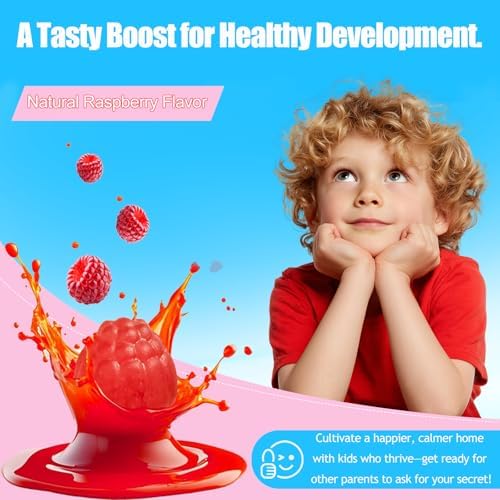 BIGBIO Azafrán para Niños, Extracto de Azafrán, Magnesio Glicinato, Omega-3, L-Teanina, Albahaca Sagrada, Romero, B6, D3 para Calma, Concentración, - imagen 3
