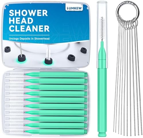 Herramientas de Limpieza para Regaderas Lumkew, Cepillos de Varios Tamaños para Limpiar Boquillas de Regadera, Color Verde - imagen 8