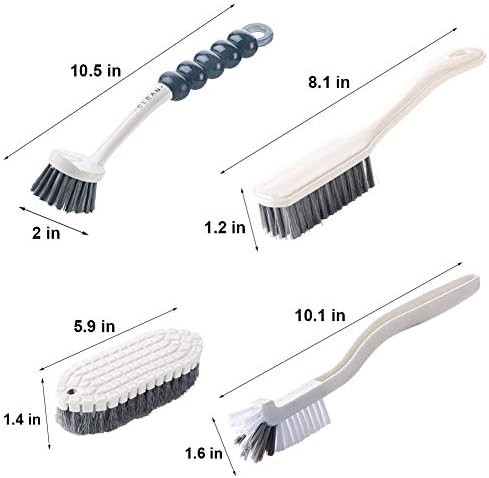 Juego de Cepillos de Limpieza Multiusos - 4 Piezas para Cocina con Cerdas Firmes para Platos, Ollas, Sartenes, Fregaderos y Botellas - Cepillo de - imagen 6