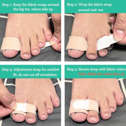 Corrector de Dedos en Martillo (Paquete de 10), Vendajes para Dedo Roto con Almohadillas Suaves para Alivio del Dolor en Mujeres y Hombres, - imagen 7