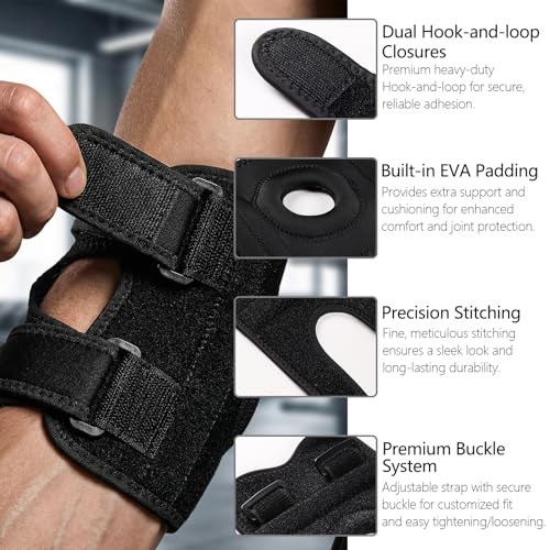 Faja de Codo Cinlitek para Tendinitis y Alivio de Codo de Tenista, Soporte para Artritis, Manga Ajustable para Hombres y Mujeres, Recuperación de - imagen 2