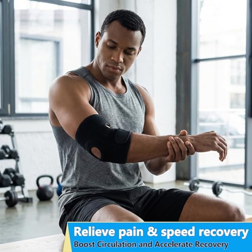 Faja de Codo Cinlitek para Tendinitis y Alivio de Codo de Tenista, Soporte para Artritis, Manga Ajustable para Hombres y Mujeres, Recuperación de - imagen 5