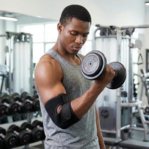 Faja de Codo Cinlitek para Tendinitis y Alivio de Codo de Tenista, Soporte para Artritis, Manga Ajustable para Hombres y Mujeres, Recuperación de - imagen 8