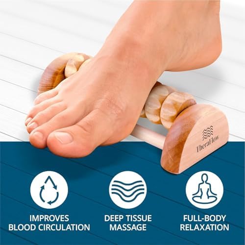 Rodillo Compacto TheraFlow para Alivio de Fascitis Plantar | Regalos Relajantes para Mamá y Papá - Herramienta Pequeña y Portátil para Masaje de - imagen 2