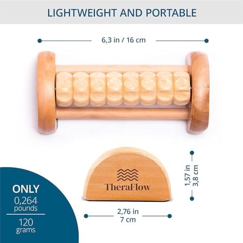 Rodillo Compacto TheraFlow para Alivio de Fascitis Plantar | Regalos Relajantes para Mamá y Papá - Herramienta Pequeña y Portátil para Masaje de - imagen 6