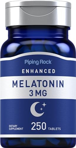 Melatonina Piping Rock 3mg | 250 Tabletas | Suplemento para Adultos | Vegano, No Transgénico, Sin Gluten - imagen 1