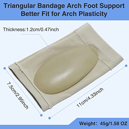 Mangas de Soporte Arco YLYLXIMA con Compresión para Alivio de Fascitis Plantar, con Almohadilla de Gel, Soporte para Pies Planos - Unisex (1 Par - imagen 2