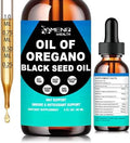 Aceite de Orégano con Aceite de Semilla Negra - Aceite Orgánico de Orégano 300mg en Gotas con Saúco y Hoja de Olivo para Salud Inmunológica, - imagen 1