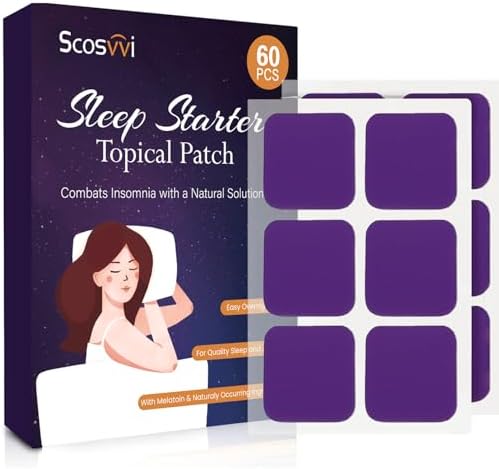 Parches para Dormir Scosvvi para Adultos: Ayuda Natural de Sueño Extra Fuerte con Lavanda y Manzanilla - Parches No Adictivos para Relajación y Sueño - imagen 1
