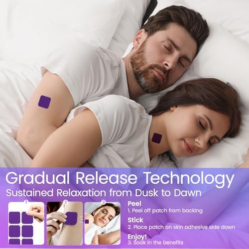Parches para Dormir Scosvvi para Adultos: Ayuda Natural de Sueño Extra Fuerte con Lavanda y Manzanilla - Parches No Adictivos para Relajación y Sueño - imagen 7
