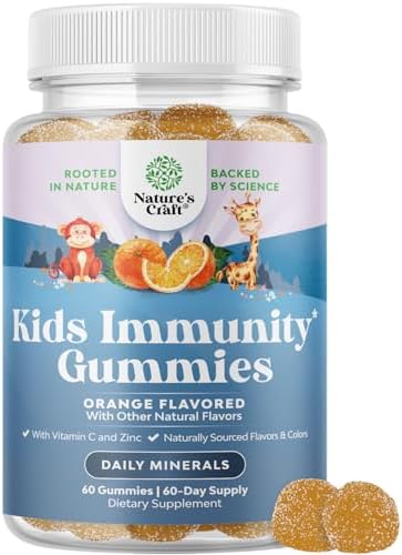 Gomitas de Apoyo Inmunológico para Niños - Deliciosas gomitas de Vitamina C con Zinc y Equinácea - Suplemento Vegano y Libre de Gluten - imagen 1