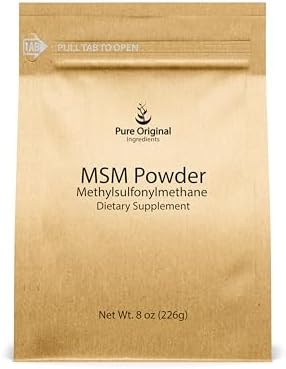 PURE ORIGINAL INGREDIENTS Methylsulfonylmetano (8 oz) MSM, Azufre Natural, Suplemento Dietético - imagen 1