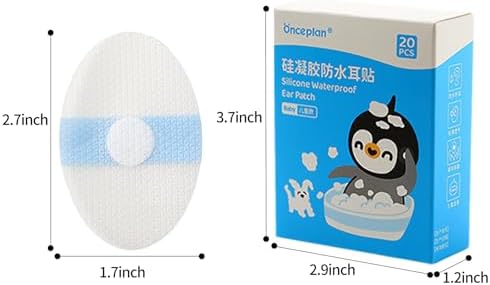 Parche Acuático Onceplan para Bebé, 2.68 x 1.73, Cubiertas de Silicona Desechables con Almohadilla Absorbente, Parches Ovalados Autoadhesivos para - imagen 7