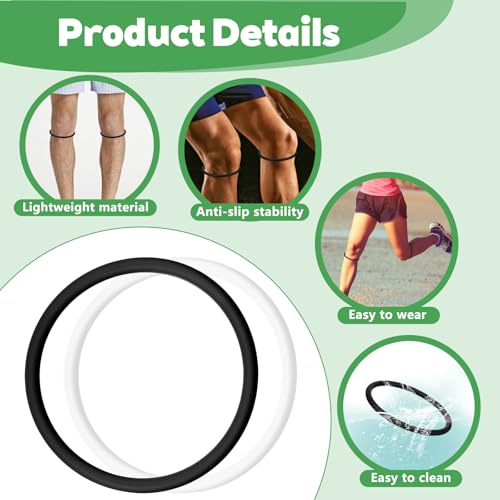 Banda Patelar LXUEJIE 8 Piezas, Soporte para Tendón Patelar para Alivio del Dolor de Rodilla, Banda de Silicón para Hombres y Mujeres en Deportes - imagen 3