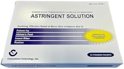 Solución Astringente Genérica para Alivio de Erupciones - Cuidado de Piel Calmante - 12 Piezas (Paquete de 1), Blanco y Morado - imagen 3