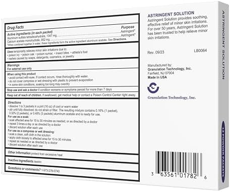 Solución Astringente Genérica para Alivio de Erupciones - Cuidado de Piel Calmante - 12 Piezas (Paquete de 1), Blanco y Morado - imagen 4