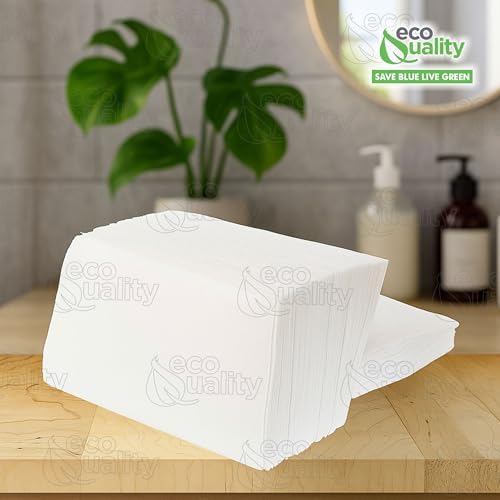 Servilletas de Dispensador EcoQuality Blancas, 400/paquete, 1 capa, 3 1/2 x 5 in, Recarga de Servilletas, Perfectas para Restaurantes, Comedores, - imagen 7