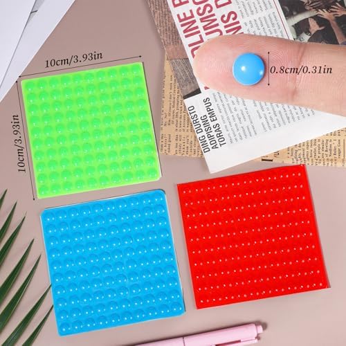 Paquete de 300 Puntos Táctiles para Personas con Discapacidad Visual - Adhesivos de Silicona Braille para Ayudas Táctiles - imagen 2