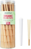 Conos Pre Enrollados BOZNA - Papel de Fumar Orgánico con Filtros, Quema Lenta, Sello de Goma Natural, Ultra Delgado, 100 piezas, Tamaño King Sin - imagen 1