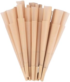 Conos Pre Enrollados BOZNA - Papel de Fumar Orgánico con Filtros, Quema Lenta, Sello de Goma Natural, Ultra Delgado, 100 piezas, Tamaño King Sin - imagen 5