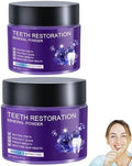 Polvo Mineral Restaurador de Dientes 2 Piezas, Polvo Morado Blanqueador, Refresca el Aliento y Fortalece Dientes y Encías, Suave y No Irritante. - imagen 1