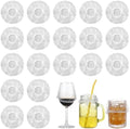 100 Piezas de Cubiertas Desechables para Bebidas, Protección para Alcohol, Scrunchie para Mujeres, Cubiertas para Copas de Vino, Protector de Bebidas - imagen 1