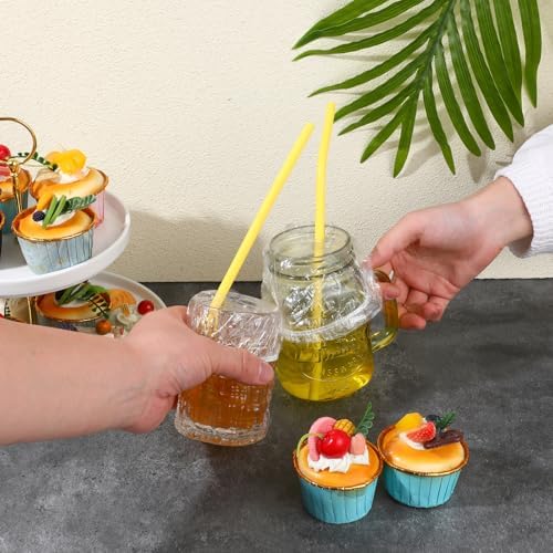 100 Piezas de Cubiertas Desechables para Bebidas, Protección para Alcohol, Scrunchie para Mujeres, Cubiertas para Copas de Vino, Protector de Bebidas - imagen 2