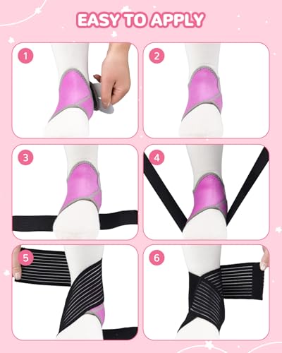 Set de 6 Tobilleras Acxetx para Niños, Soporte para Tobillo, Medias de Tejido para Esguinces y Lesiones, Uso Diario y Prevención de Lesiones (Pequeño) - imagen 6