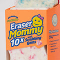 Esponja Limpiadora Scrub Daddy Eraser Mommy 10x con Gemas de Limpieza, Borra, Voltea, Limpia! Suave y Activa con Agua (Paquete de 2) - imagen 1