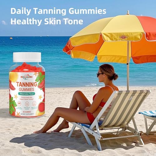 Suplemento de Gomas Bronceadoras HEALOADING para Adultos: Gomas Diarias con Astaxantina, Colágeno, Licopeno, Zinc (Citrato) y Vitaminas para la Salud - imagen 6