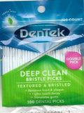 DenTek Palillos de Limpieza Profunda, Elimina Comida y Placa, 100 Piezas, (Paquete de 6) - imagen 1