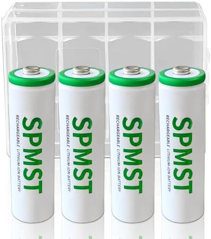 Baterías Recargables SPMST AA, Paquete de 4, 2800mWh 1.5V, Baterías de Litio AA de Alto Rendimiento para Linterna, Juguetes, Control Remoto y Sistema - imagen 7