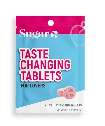 Tabletas SUGAR SPLASH para Cambiar el Sabor - Sabor a Baya Milagrosa - Haz que Todo lo que Comas o Lamas Sabe Más Dulce (1 Sobre con 2 Tabletas) - imagen 1