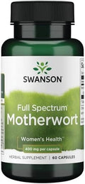 Swanson Motherwort - Suplemento Herbal para la Salud del Corazón, Función Endocrina y Digestiva - Fórmula Natural para el Bienestar Femenino - (60 - imagen 1