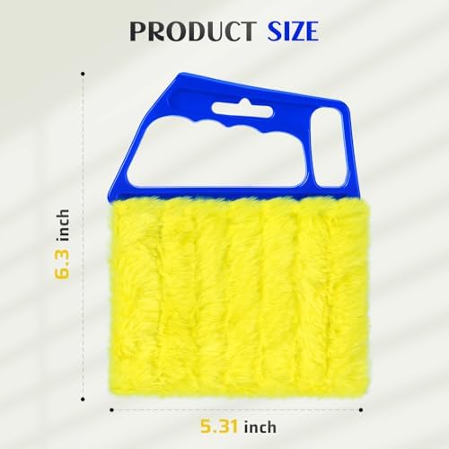 Herramienta Limpiadora de Persianas 2 Piezas 2025, Duster de Microfibra Lavable, 7 Dedos para Limpiar Ventanas y Ventilación de Aire Acondicionado - imagen 3