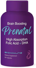 Vitaminas Prenatales BioImmune Ultra Potente, Folato Metilado Natural, DHA Omega 3. Apoya el Desarrollo Cerebral y Fetal Saludable. - imagen 1