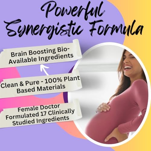 Vitaminas Prenatales BioImmune Ultra Potente, Folato Metilado Natural, DHA Omega 3. Apoya el Desarrollo Cerebral y Fetal Saludable. - imagen 2
