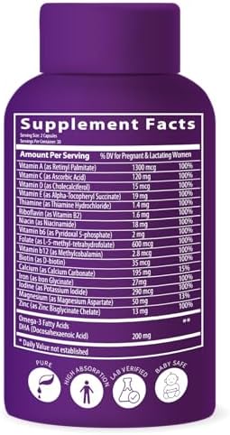 Vitaminas Prenatales BioImmune Ultra Potente, Folato Metilado Natural, DHA Omega 3. Apoya el Desarrollo Cerebral y Fetal Saludable. - imagen 6