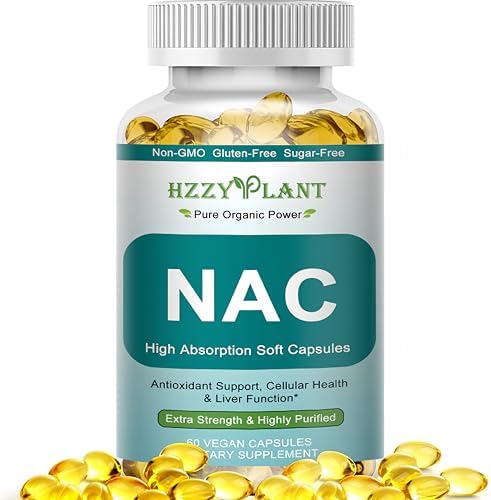 Suplemento de NAC - Softgels de NAC para Antioxidante, Inmunidad, Salud Respiratoria y Hepática - Alta Absorción 1200mg - No GMO, Sin Gluten, Vegano - imagen 1