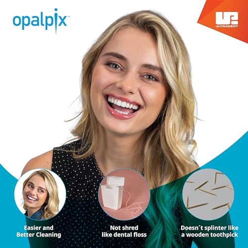 Palillos Dentales Opalpix (1 Paquete) 32 piezas - Palillos de Plástico para Cuidado Oral, Hilo Dental Suave 5590-1 - imagen 3