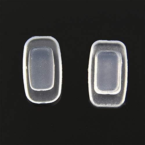 Almohadillas de nariz para gafas 11mm, 4 pares de repuesto, cuadradas y rectangulares, silicona para gafas de sol y de vista Costa Maui y más. - imagen 4