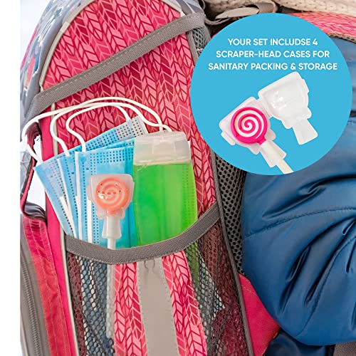 Set de Limpiadores de Lengua para Niños – Paquete de 4 Raspadores Dentales de Plástico BPA-Free para Frescura y Limpieza – Multicolores con Mangos - imagen 7